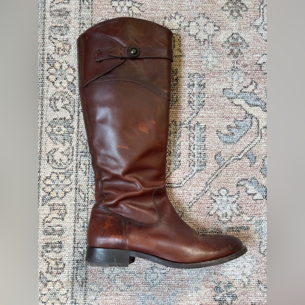 Frye Brown Leather Knee-High Boots